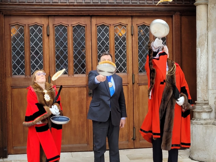 The 18th Inter-Livery Pancake Race - Guildhall 